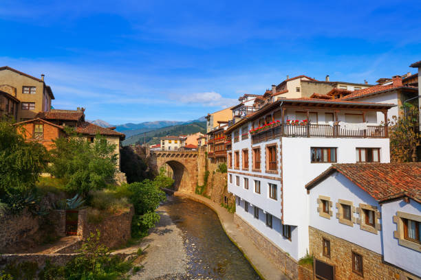 istock Potes river Quiviesa Deva a Cantabria village Spain 1153862014