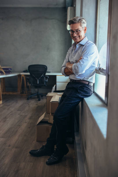 istock Businessman taking a break in office 1153862529