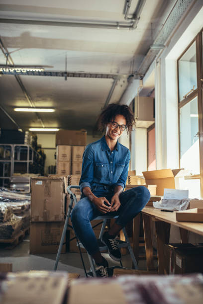 istock Online business owner at her office 1153863068