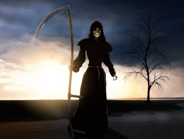 istock Death is coming, holding a scythe 1153864333