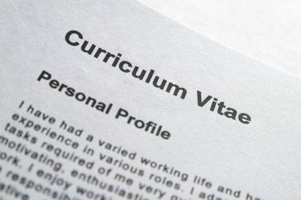 istock Closeup of curriculum Vitae title page 1153864621