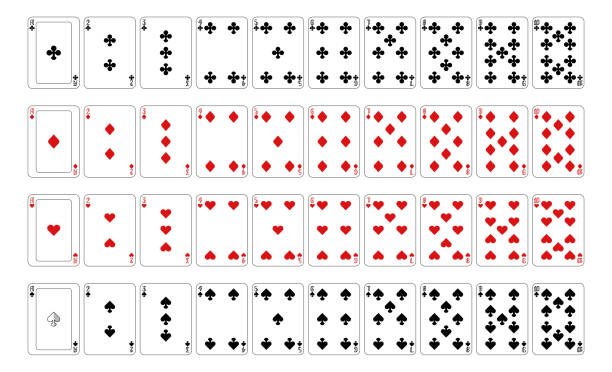 ilustrações de stock, clip art, desenhos animados e ícones de playing cards number cards and aces - ace of spades illustrations