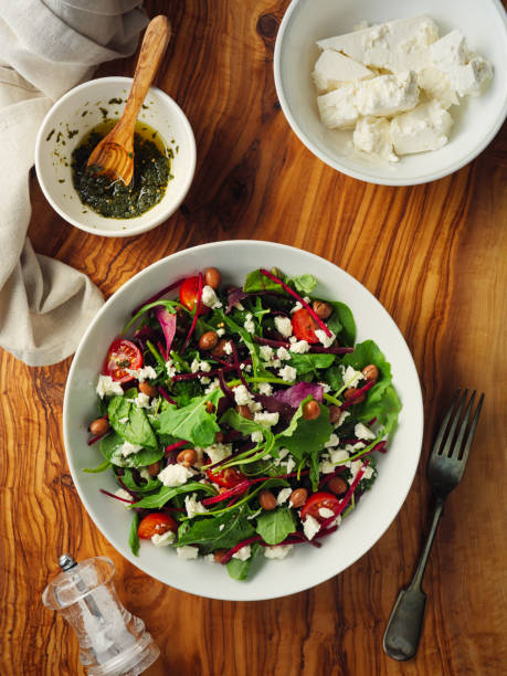 istock Healthy summer vegetarian salad bowl 1153868600