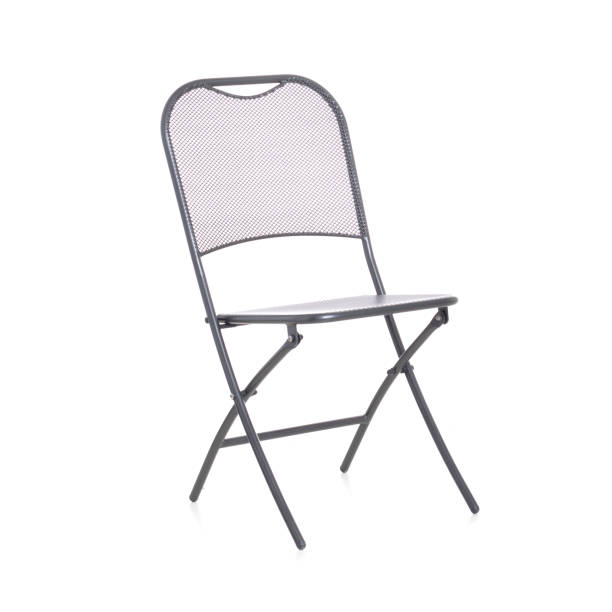 istock metalic chair on white background 1153869516