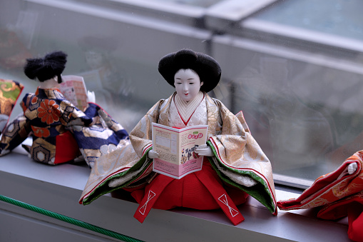 Welcome doll placed for a limited time at Central International Airport (Centrea) in Aichi Prefecture, Japan