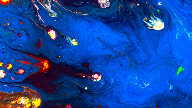 istock Art of acrylic paint abstract background 1153871079