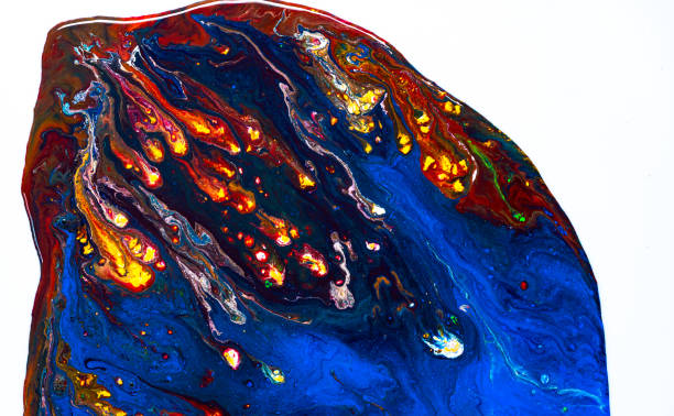istock Art of acrylic paint abstract background 1153871095