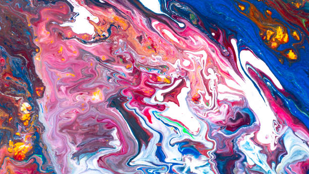 istock Art of acrylic paint abstract background 1153871101