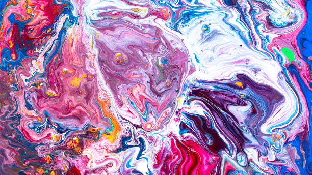 istock Art of acrylic paint abstract background 1153871112