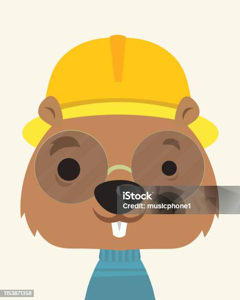 Cute Mole Stock Illustration - Download Image Now - Beaver, Icon Symbol, Animal