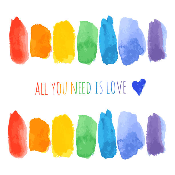 istock Set of raindow watercolor brush strokes vector 1153873430