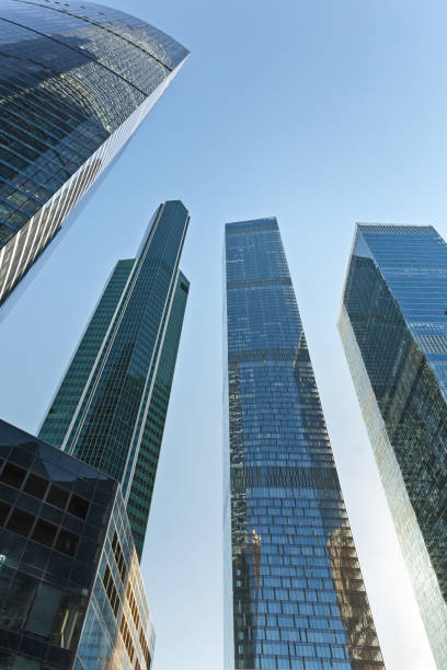 istock Modern skyscrapers in the financial district 1153874742