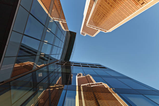 istock Modern skyscrapers in the financial district 1153874835