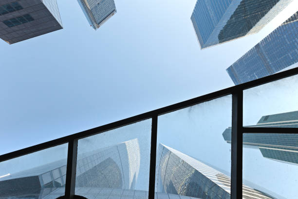 istock Modern skyscrapers in the financial district 1153875030