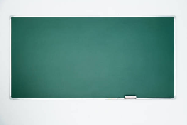 白い背景に空白の黒板 - education slate blackboard communication ストックフォトと画像