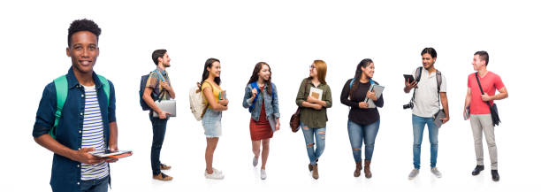 istock Young university student hanging out with friends 1153880713