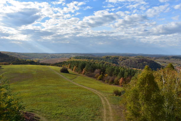 istock Above the fields in a sunny day 1153881942