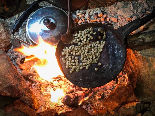 istock Roasting coffee beans in the Judean Desert 1153886430
