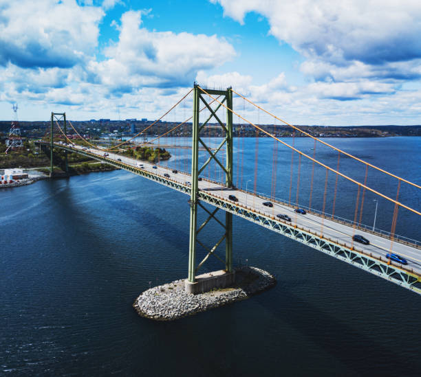 istock Aerial View of MacKay Bridge 1153886450