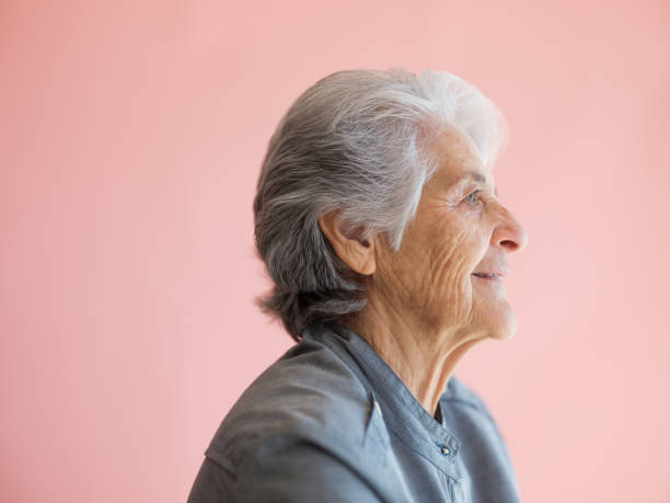 istock Profile of an elderly woman 1153889307