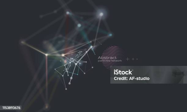 Abstract Network Background Stock Illustration - Download Image Now - Technology, Backgrounds, Connection