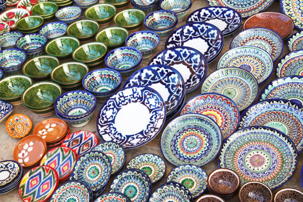 istock Dishware in Bukhara market, Uzbekistan 1153897987