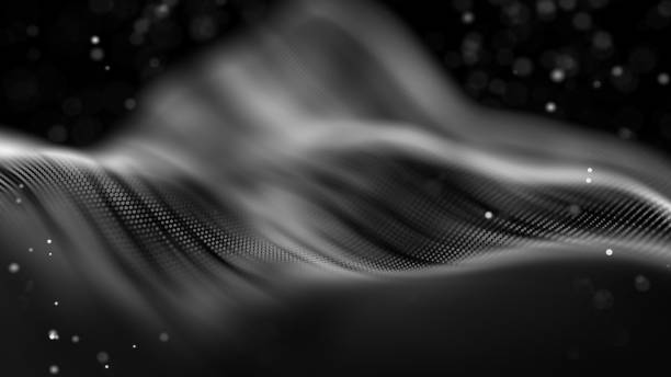 istock Data technology abstract futuristic illustration . Low poly shape with connecting dots and lines on dark background. 3D rendering . Big data visualization . 1153898541