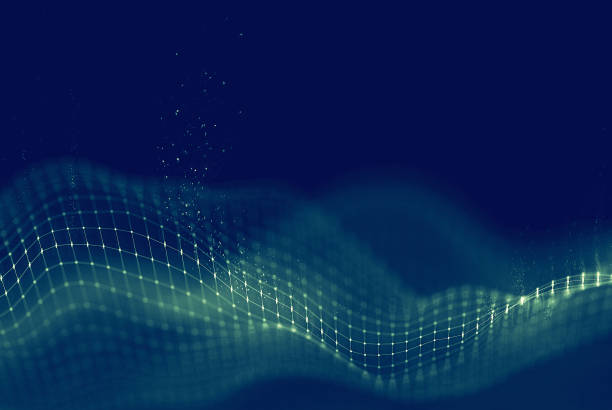 istock Data technology abstract futuristic illustration . Low poly shape with connecting dots and lines on dark background. 3D rendering . Big data visualization . 1153900002