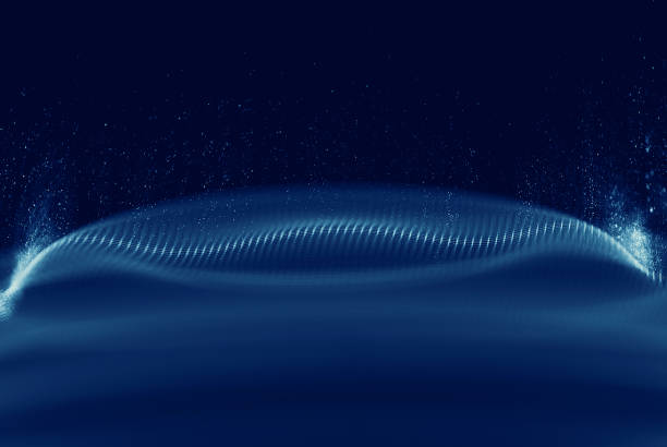 istock Data technology abstract futuristic illustration . Low poly shape with connecting dots and lines on dark background. 3D rendering . Big data visualization . 1153900814