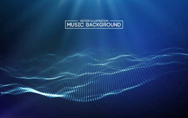 istock Music abstract background blue. Equalizer for music, showing sound waves with music waves, music background equalizer vector concept. 1153901177