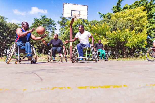 istock African Wheelchair Basketball Team Playing a Well Coordinated Friendly Match 1153901872