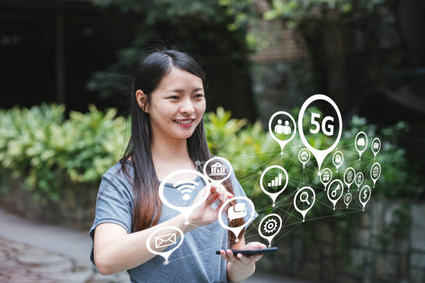 istock Young lady using 5G on her smartphone 1153904903