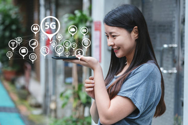 istock Young lady using 5G on her smartphone 1153904954