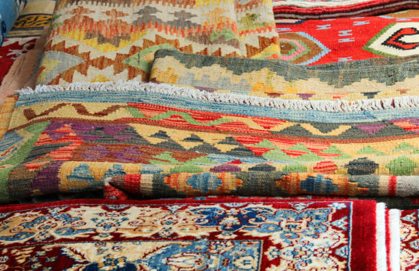 istock many carptes and kilim rugs 1153905927