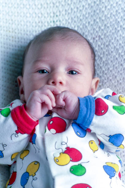 istock Cute Baby Latino Baby Lying on His Back 1153906912