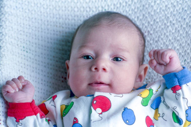 istock Cute Baby Latino Baby Lying on His Back 1153907108