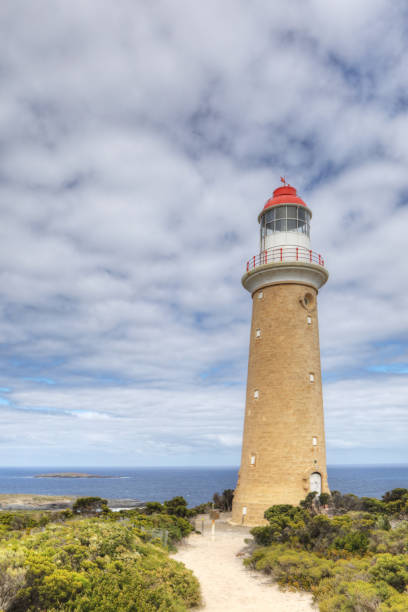 A Vertical Cape Du Couedic Lighthouse on Kangaroo Island, Australia