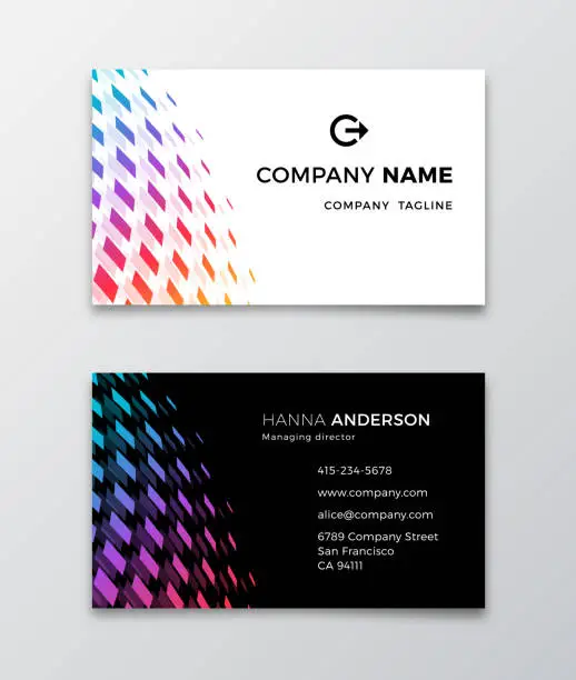 Vector illustration of Business Card Design Template