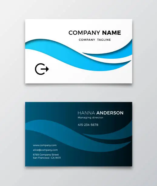 Vector illustration of Business Card Design Template