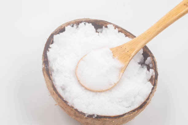 istock Coconut oil in the coconut bowl 1153923159