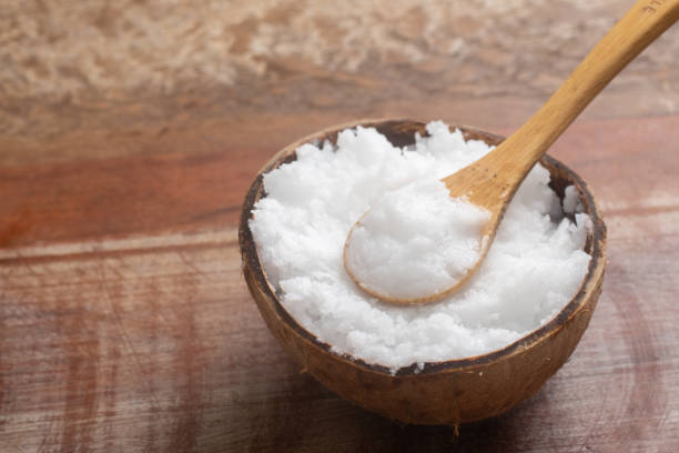 istock Coconut oil in the coconut bowl 1153923316