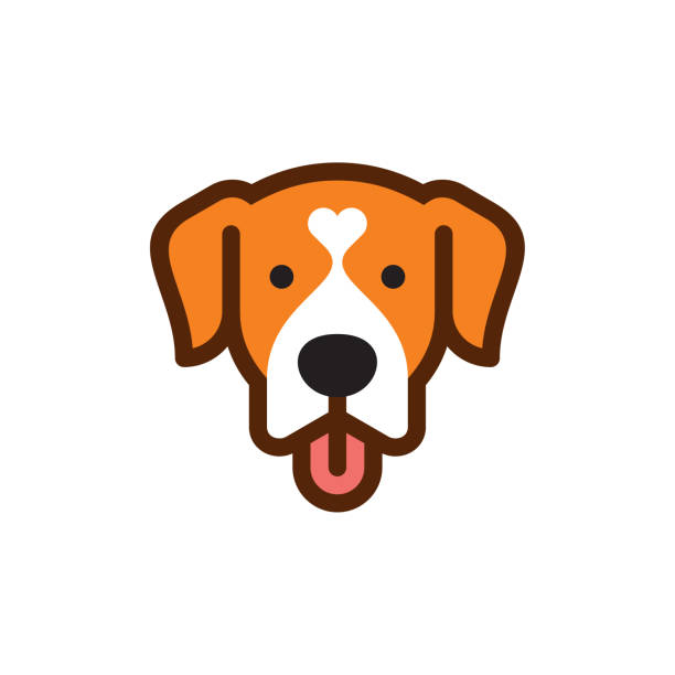 ilustrações, clipart, desenhos animados e ícones de logotipo do cão - animal tongue