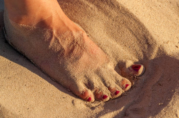 istock Feet in the sand 1153928351