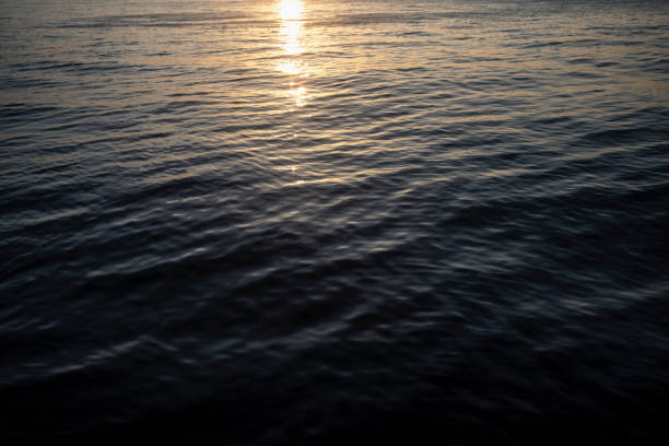 Water Surface in Dusk with a Little Motion
