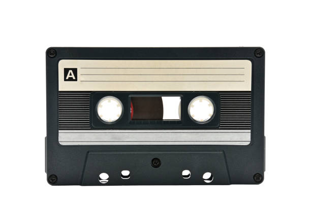 istock Audio cassette to record sound 70s 90s years 1153937709