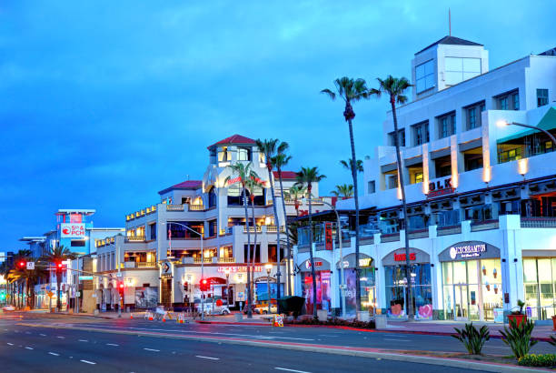 Huntington Beach, California Huntington Beach is a seaside city in Orange County in Southern California. It is the most populous beach city in Orange County and the seventh most populous city in the Los Angeles-Long Beach-Anaheim, CA Metropolitan Statistical Area. huntington beach california stock pictures, royalty-free photos & images