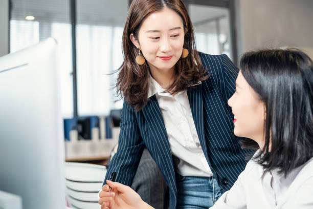 istock Young asian women working in the office 1153945508