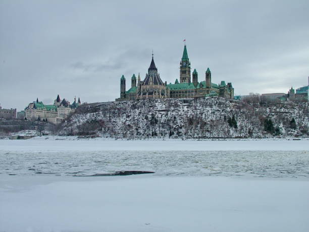 istock Parliament Hill in Ottawa - Winter 1153948017