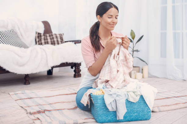 istock Young woman doing household duties housework concept 1153955718