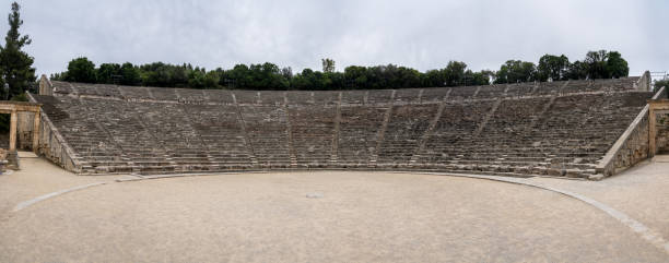 istock Massive amphitheatre at Sanctuary of Asklepios at Epidaurus Greece 1153955877
